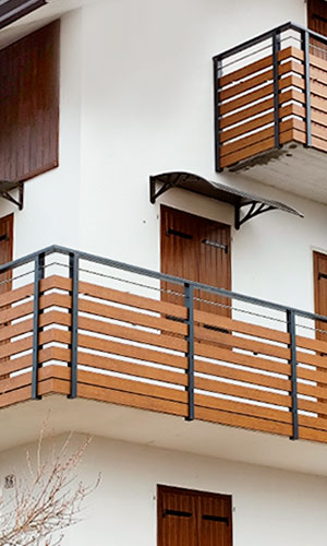 parapetti alluminio design moderno